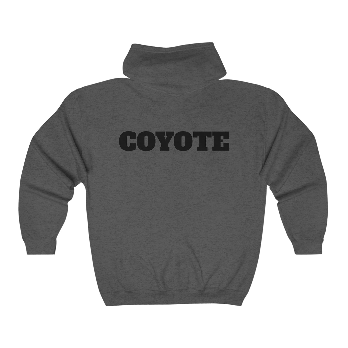 5.0 Coyote Unisex Heavy Blend™ Full Zip Hooded Sweatshirt