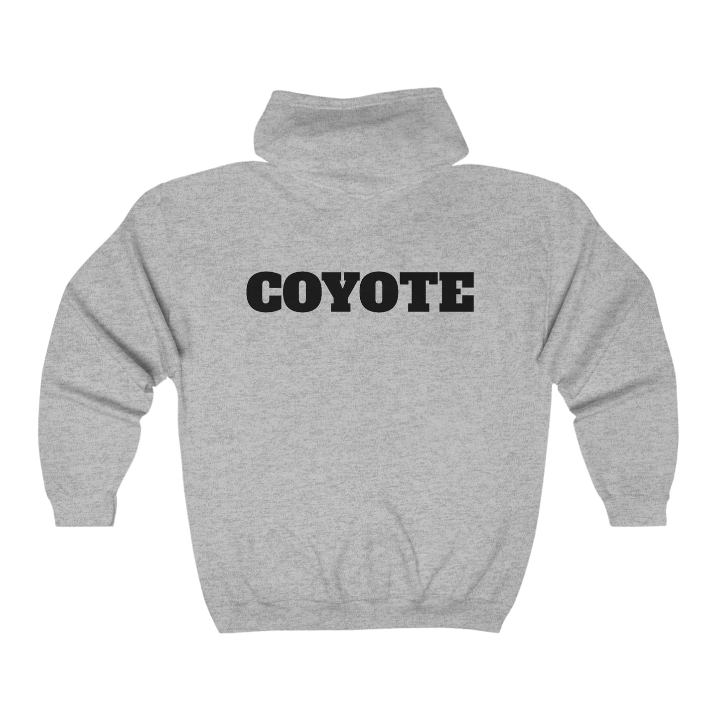 5.0 Coyote Unisex Heavy Blend™ Full Zip Hooded Sweatshirt