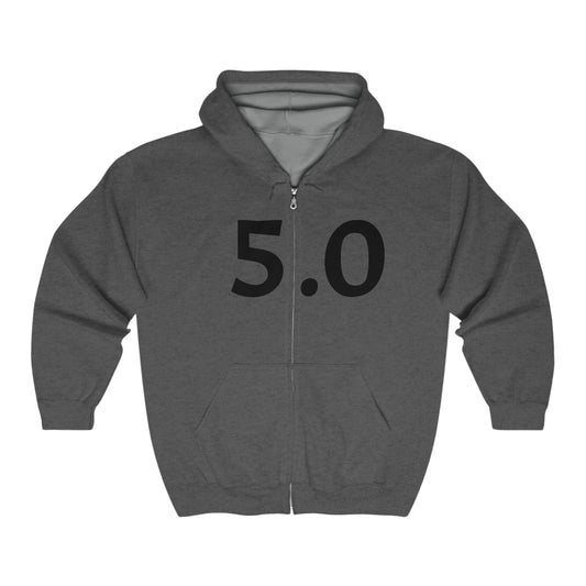 5.0 Coyote Unisex Heavy Blend™ Full Zip Hooded Sweatshirt